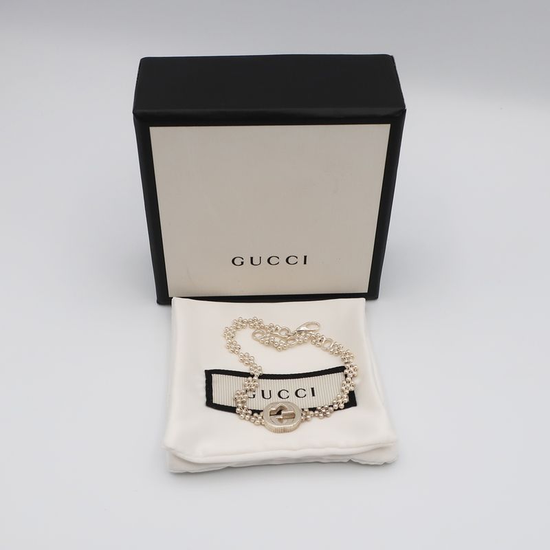 Gucci Bracelet Sv925 Silver - GG Logo Accessory - Chain Accessory