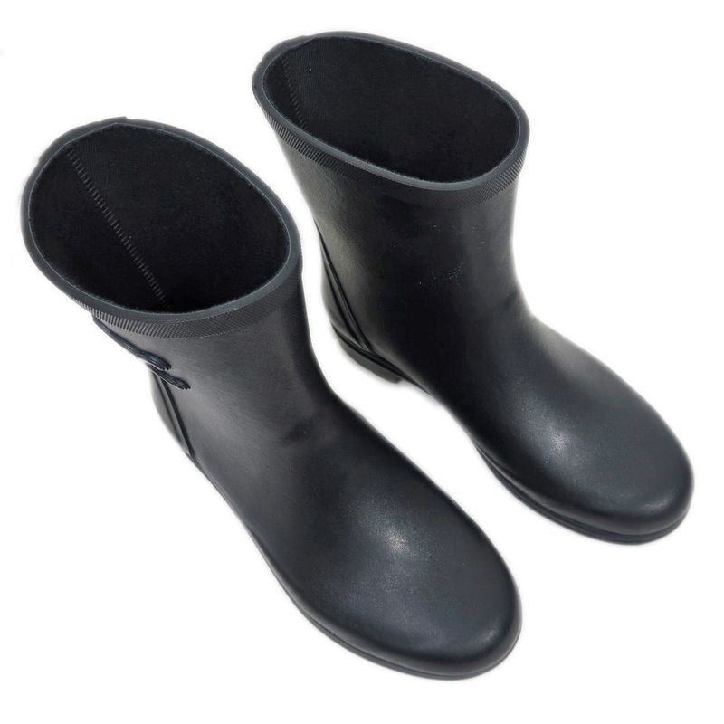 Celine Rain Boots Size 37 Black Rubber Apparel Shoes — view 6