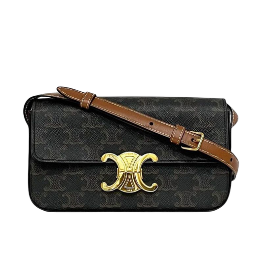 Celine Semishoulder Bag Claude Brown Triomphe