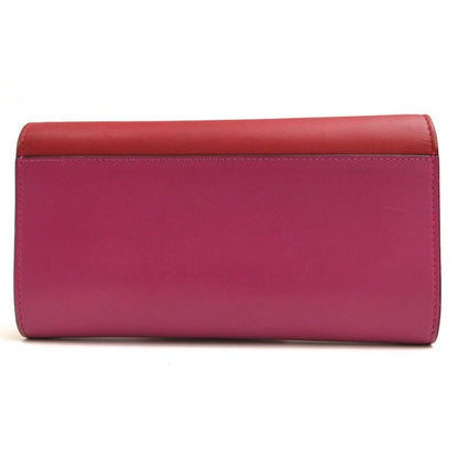 Gucci Long Wallet Women Leather Red bg with Flap Coin — view 2