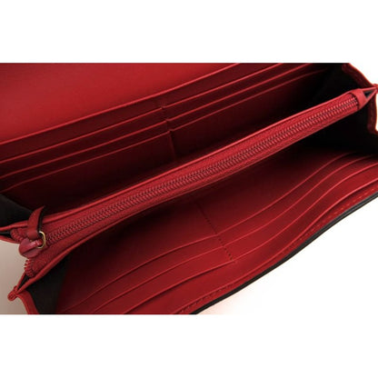 Gucci Long Wallet Women Leather Red bg with Flap Coin — view 7