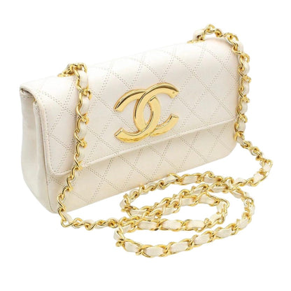 Chanel Jumbo CC Logo Mini Bicolor Chain Shoulder