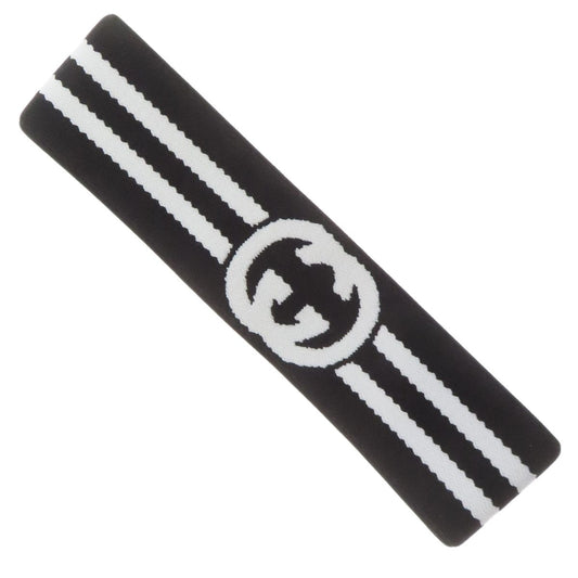 Gucci Interlocking Hair Polyester Black White