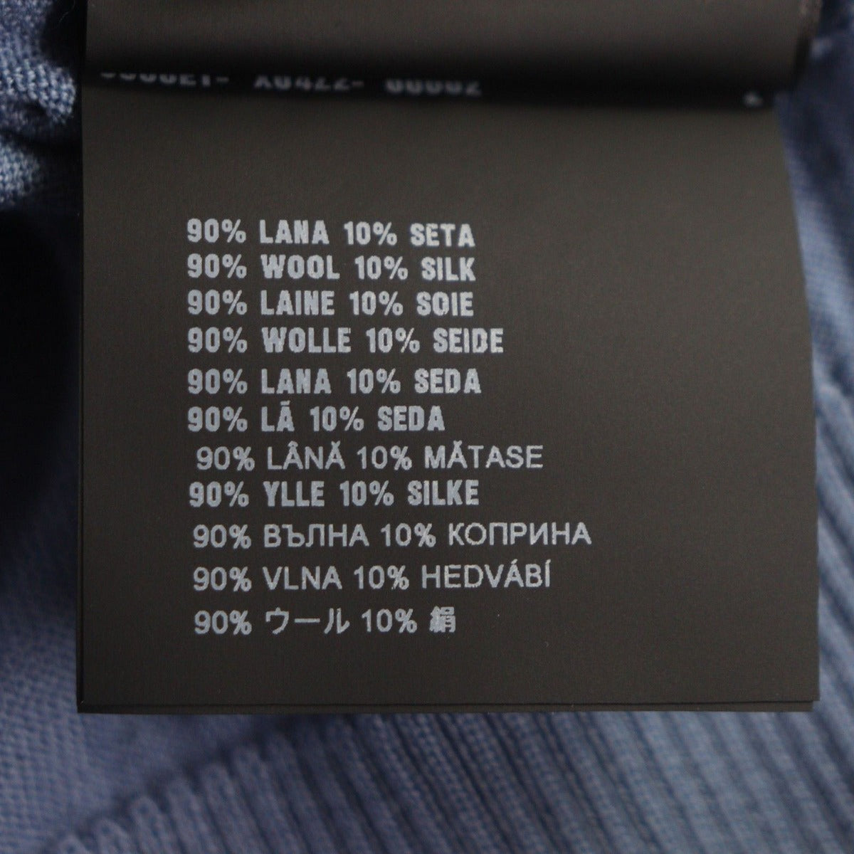 Prada Wool Silk Neck Line Design Lightweight High Gee Knit Sweater Blue — view 9