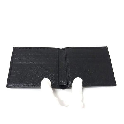 Gucci Wallet Interlocking G Black Leather Wrinkle Processing — view 4