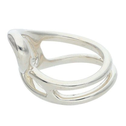 Hermes Chaine D'ancre Punk Chaine D'ancre Punk Silver Ring Men's 53 12