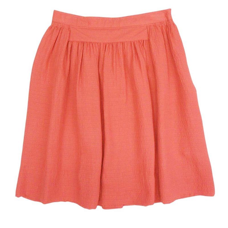 11ss Balenciaga Silk Skirt Flared Silhouette Gathered Tucked Above Knee Length