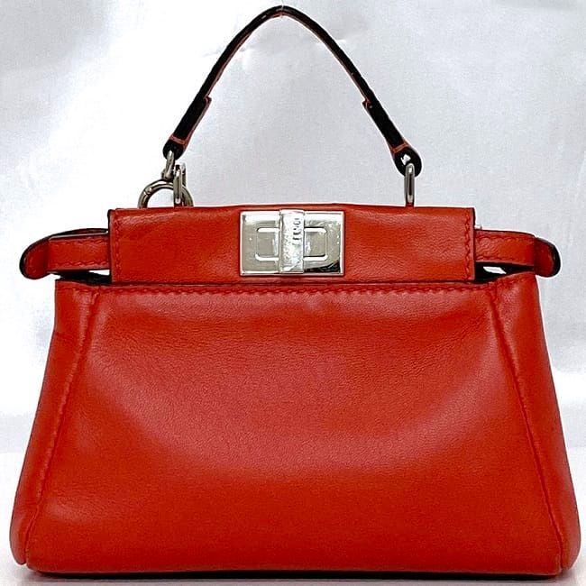 Fendi 2way Bag Micro Peekaboo F21342 Red