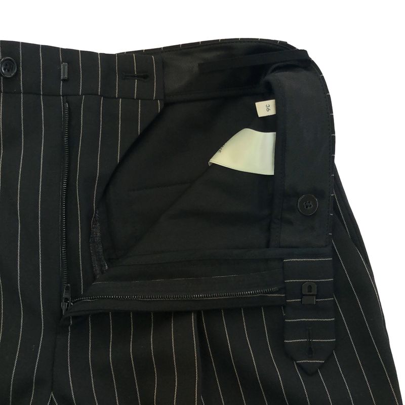 Celine 21ss Striped Skater Pants 2p519240m Black 36