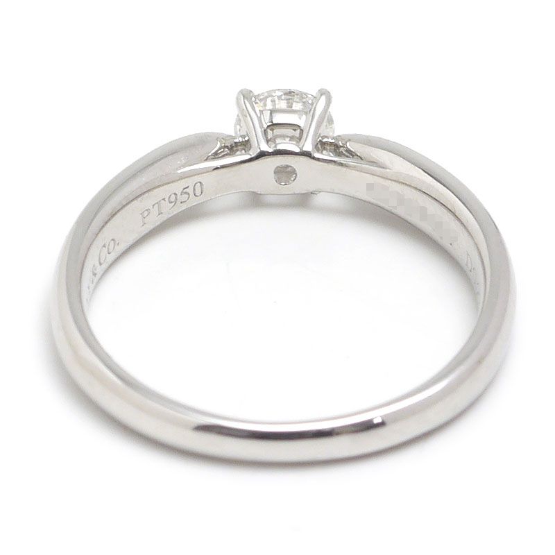 Tiffany & Co Harmony Ring Size Approx 5.5 Pt950 Diamonds 0.22ct