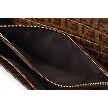 Fendi Wallet Yg1 Zucca Pattern Beige Brown — view 6