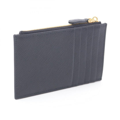 Prada Card Case Saffiano Triang 1 Mc086 Qhhf 0002 Nero Leather — view 2