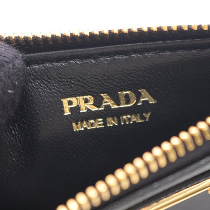 Prada Card Case Saffiano Triang 1 Mc086 Qhhf 0002 Nero Leather — view 4