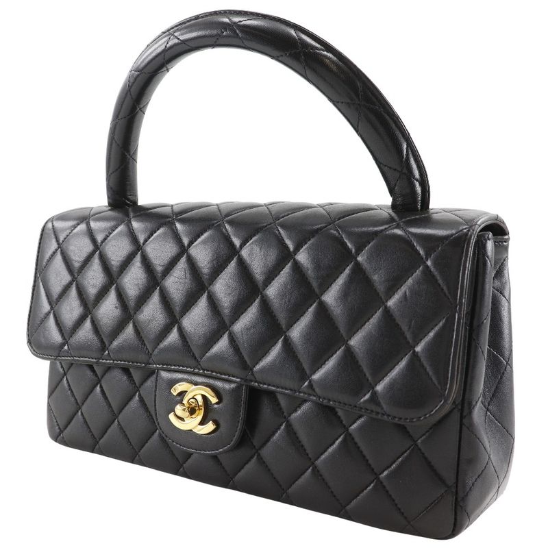 Chanel Parent Only Matelasse One Handle Lambskin Black Ladies Handbag