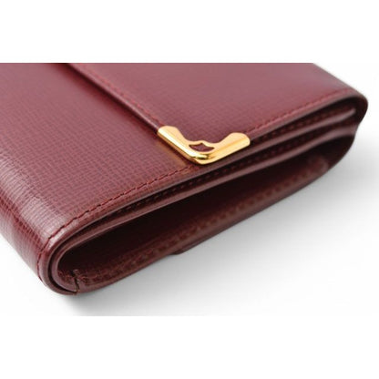 Cartier Wallet Fold Vintage Double Hook Must de Cartier Bordeaux — view 7