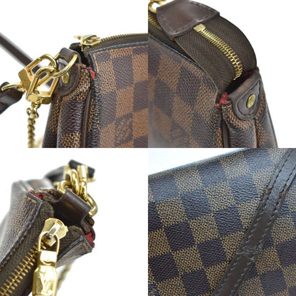 Louis Vuitton Shoulder Bag Handbag Eva 2WAY Damier Ebène N55213 16kb053