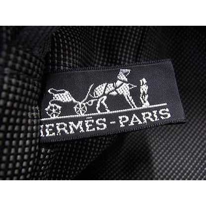 Hermes Tote Her Line MM Gray Canvas Silver Hardware — view 6