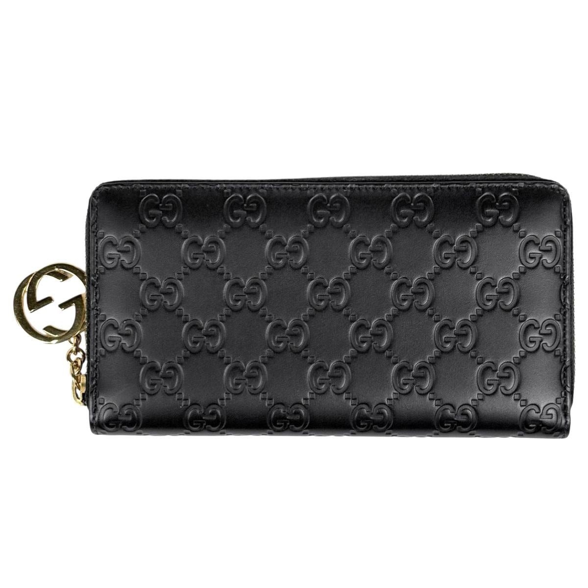 Gucci Guccissima Zip Around Wallet Signature Round