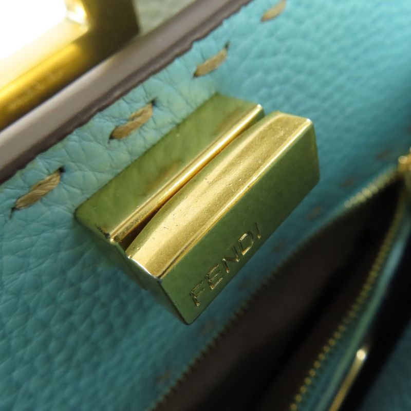 Fendi Peekaboo Mini Selleria 2WAY Handbag Calf Women