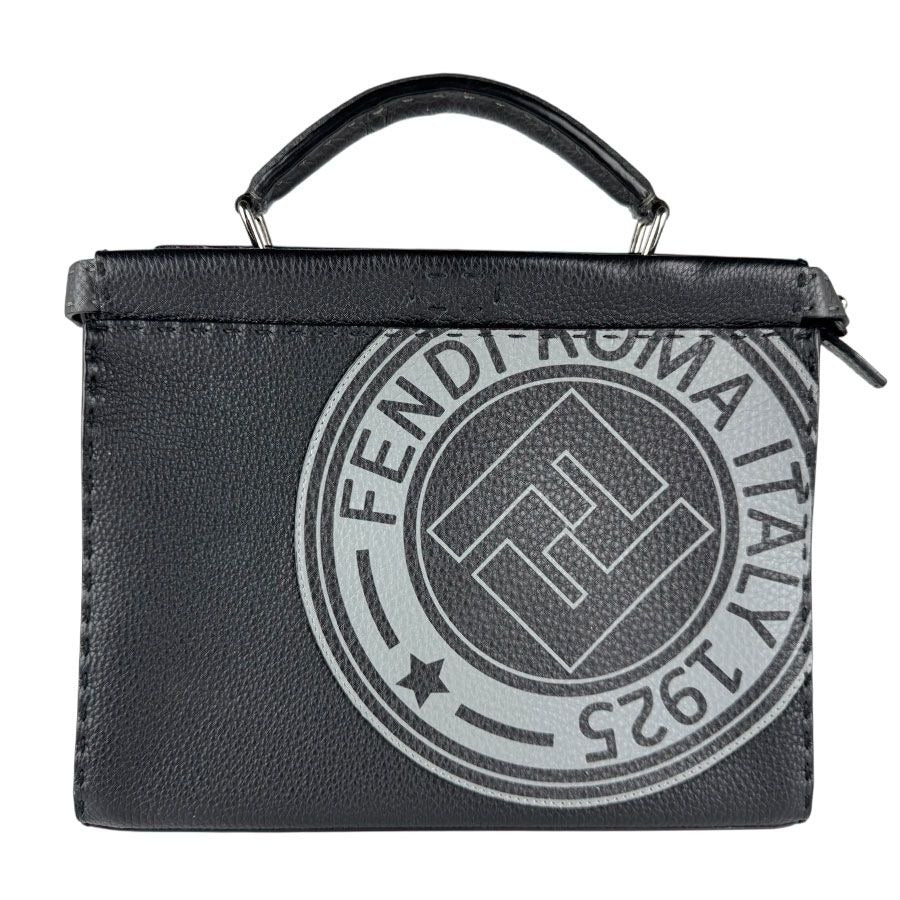 Fendi Handbag Peekaboo Fit Mini Black Gray