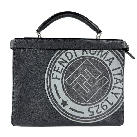 Fendi Handbag Peekaboo Fit Mini Black Gray