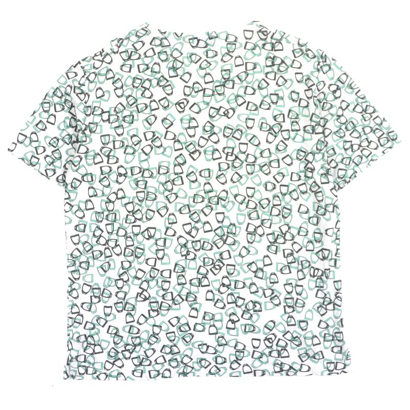 Hermes 100% Cotton Chaine D'ancre Print Crew Neck Short Sleeve Short Sleeve
