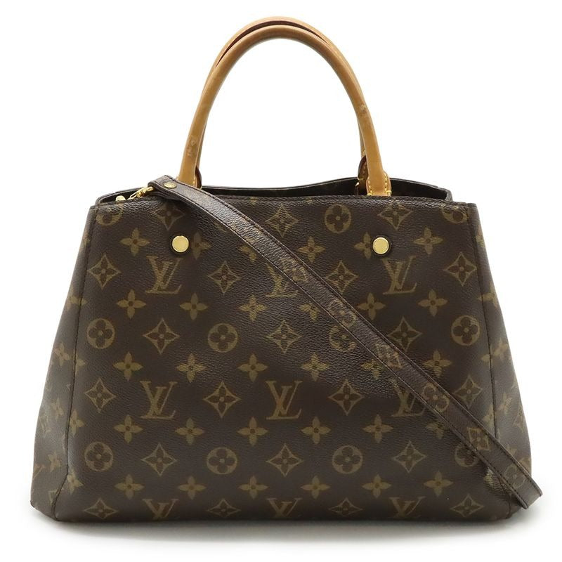 Louis Vuitton Monogram Montaigne MM Handbag 2-Way Shoulder Bag Crossbody