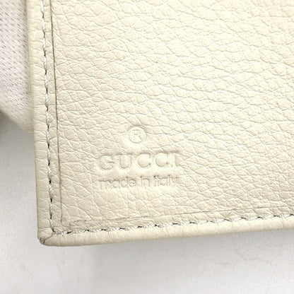 Gucci GG Canvas Printhie Sherry Line W Hook Wallet Leather X Canvas Off White X