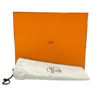 Hermes Boots Short Boots Shoes Leather Black Silver Kelly Hardware