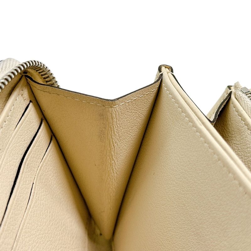 Louis Vuitton M61868 Monogram Mahina Round Zipper Zippy Wallet Long Wallet