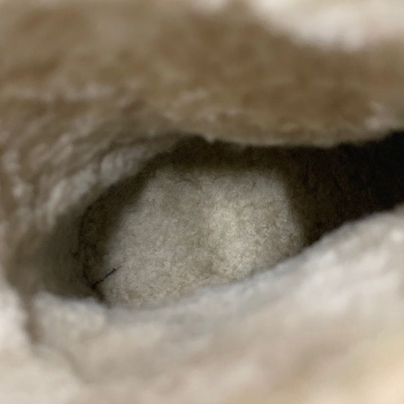 Hermes Veo Boots Short Boots Shoes Suede Shearling Brown Silver Shearling Boots