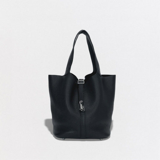 Hermes Picotin Lock MM 22 Tote Noir Black
