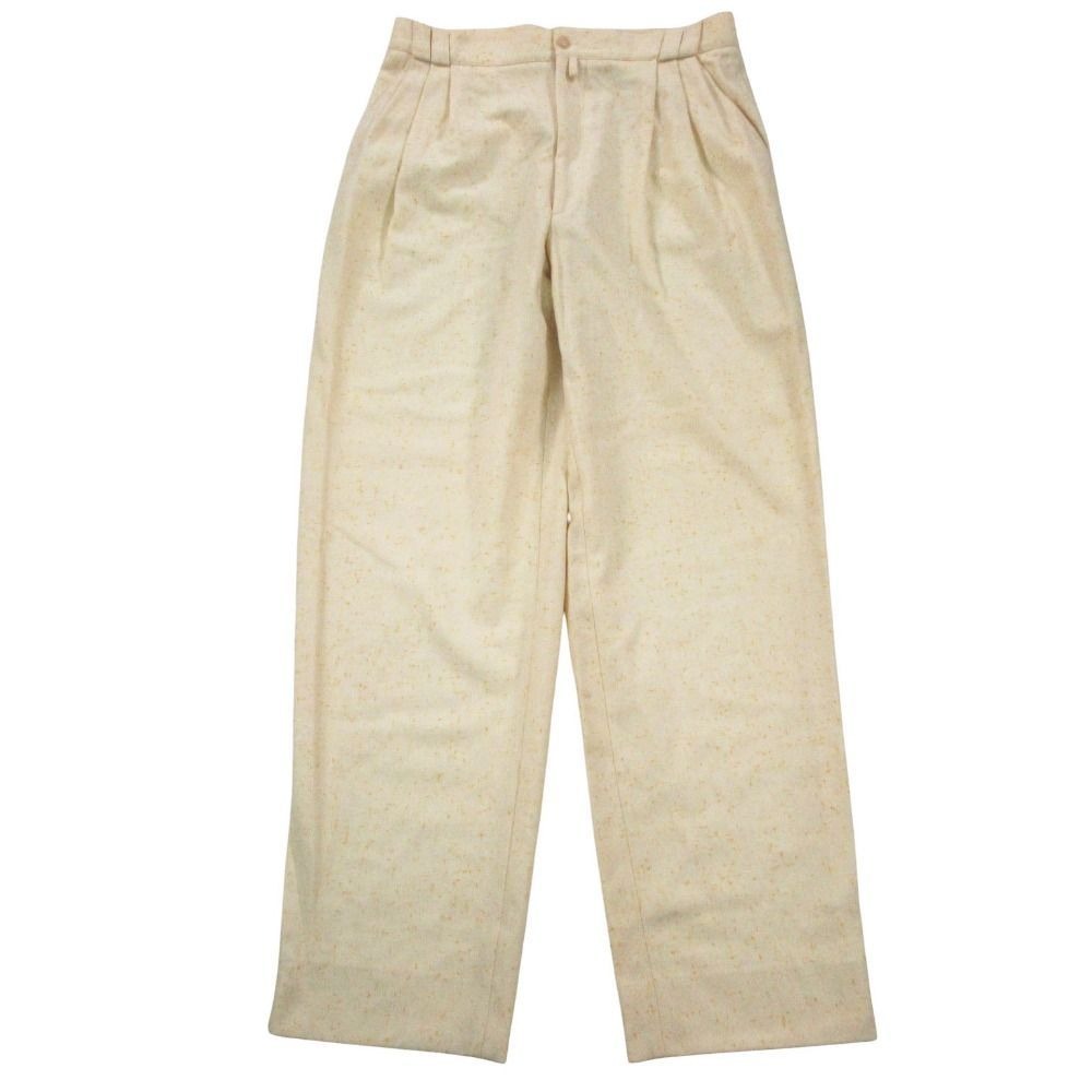 Versace Vintage Gianni Trousers 3 Tuck Pants Wool Mix All Over