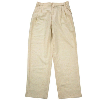 Versace Vintage Gianni Trousers 3 Tuck Pants Wool Mix All Over