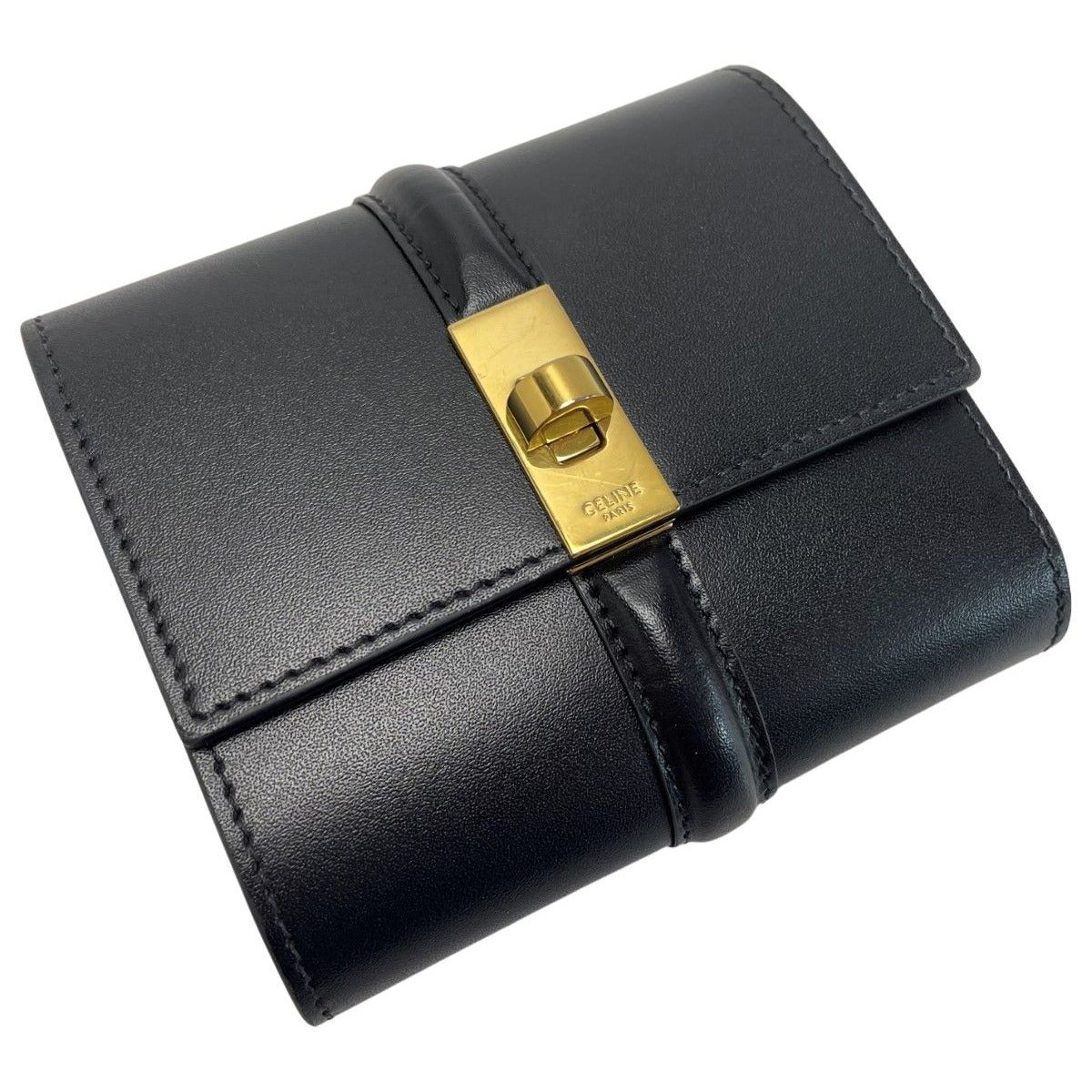 Celine Small Trifold Wallet 16 Seeds Black