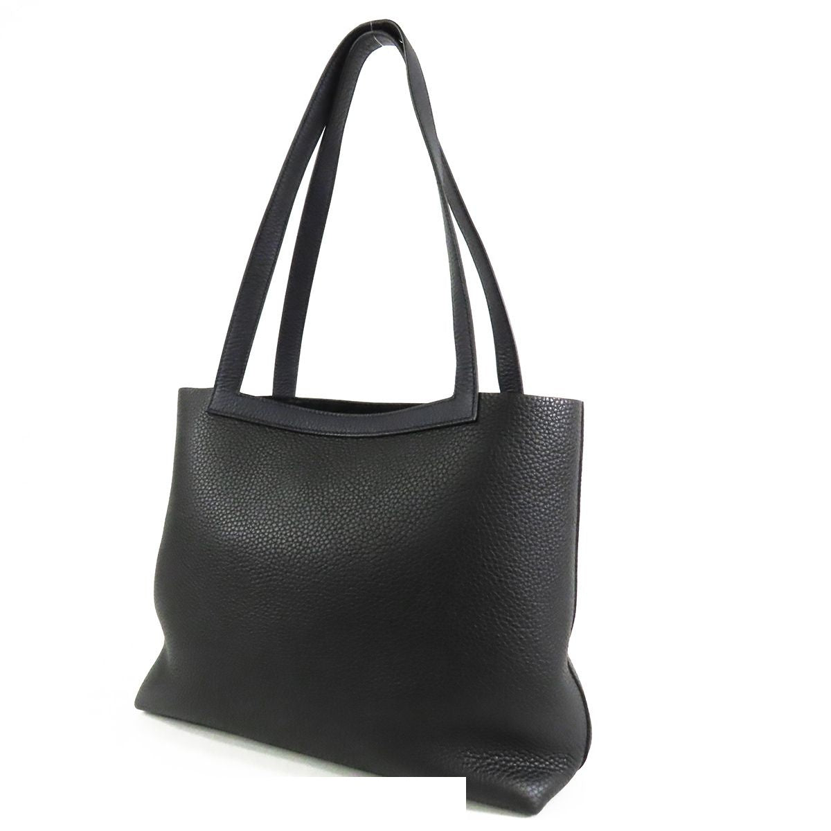 Hermes Cabas Series 31 Verso Black Blue Nui Taurillon Tote Bag — view 2