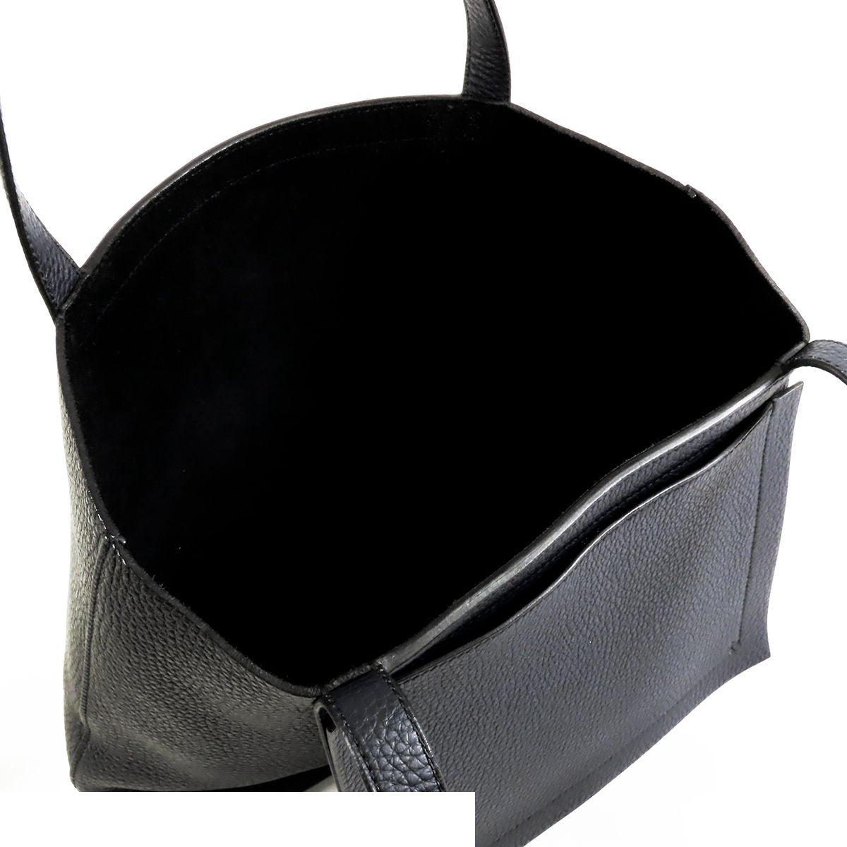 Hermes Cabas Series 31 Verso Black Blue Nui Taurillon Tote Bag — view 5
