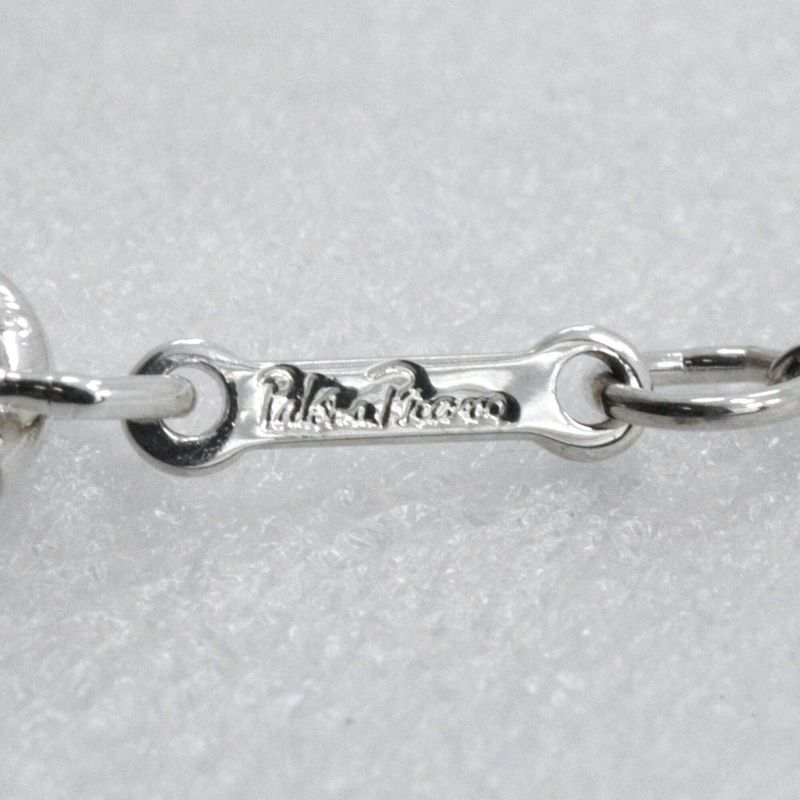 Tiffany & Co Double Rubbing Heart Paloma Picasso 925 Silver Ladies 4.4g Necklace