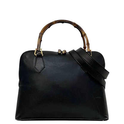 Gucci 2 Way Bag Black 000 3780 0289 Excellent Condition Leather