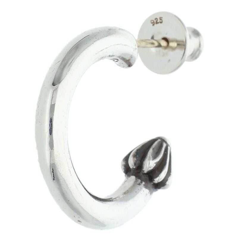 Chrome Hearts Hoop Plain Silver Earrings