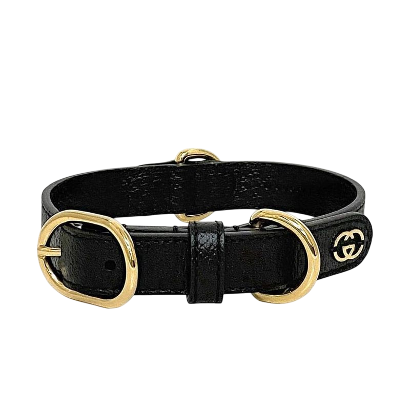 Gucci Collar Black Interlocking 692943 Never Used