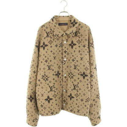 Louis Vuitton 25 SS Rm251 mj FRW Hsb39 W Monogram Wool Overshirt Blouson Men 58