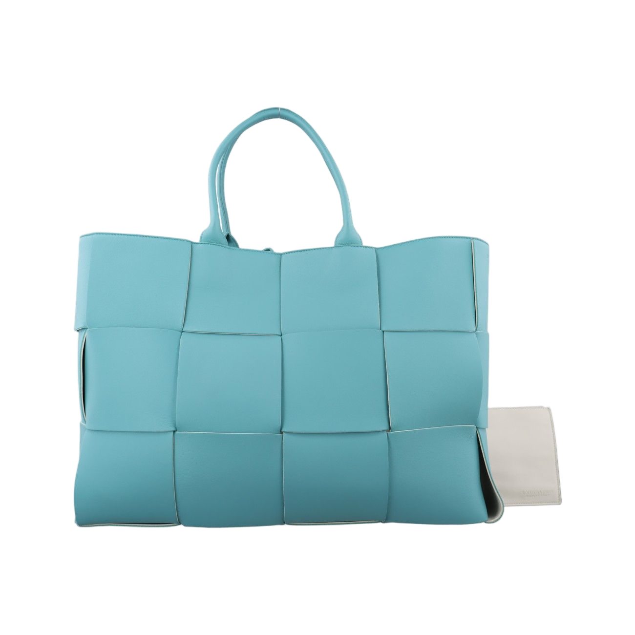 Bottega Veneta the Arco Tote Blue Lambskin