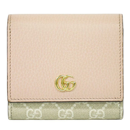 Gucci GG Marmont Supreme Leather Bifold Fold Wallet Compact