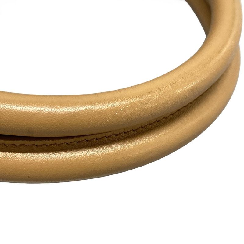 Dior/christian Dior Handbag Trotter Khaki×beige Leather