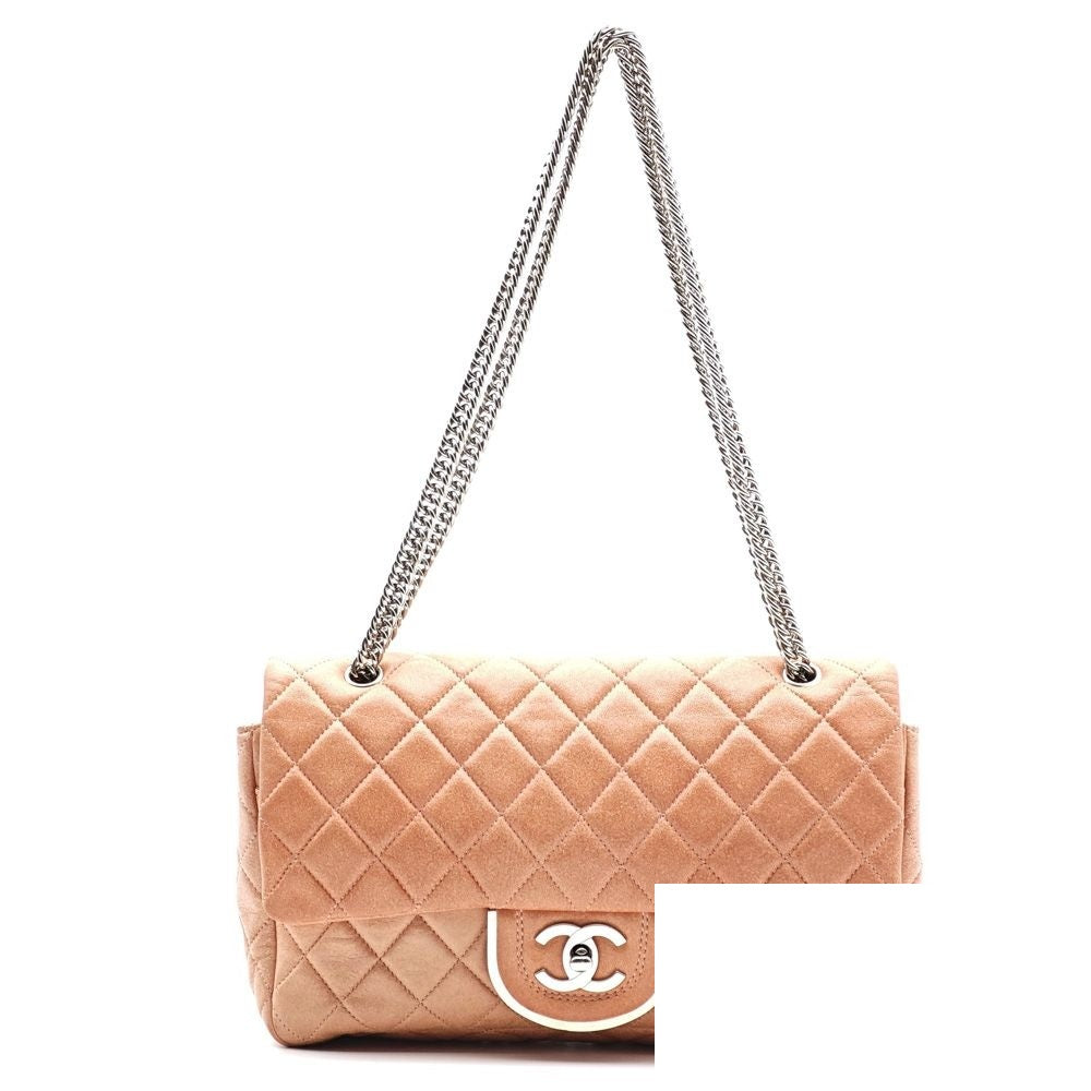 Chanel Double Flap Quilted Chain Shoulder Bag