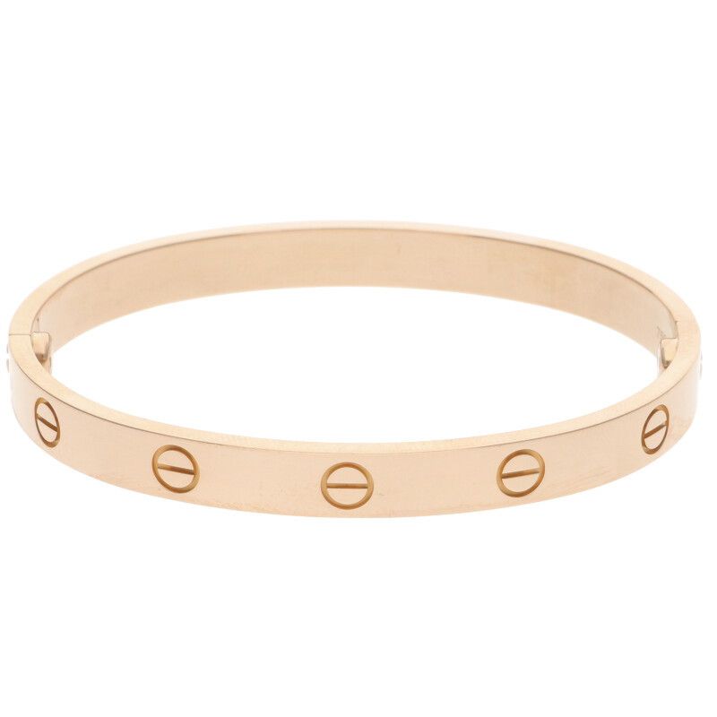 Cartier LOVE Bracelet Love Bracelet 18K Pink Gold Love Bracelet Men's 17