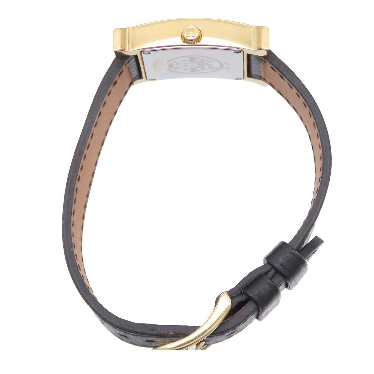 Hermes H Watch White SS Epsom Quartz — view 3