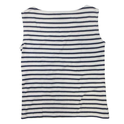 Good 16ss Saint Laurent Eddy Period Striped Tank Top Cut and Sewn Tops Cotton
