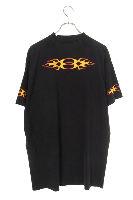 Balenciaga 24SS 787349 Tqvw7 Used Flame Logo Oversized T-shirt Men 1